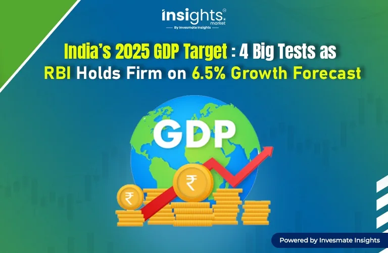 India’s 2025 GDP Target: 4 Big Tests as RBI Holds Firm on 6.5% Growth Forecast