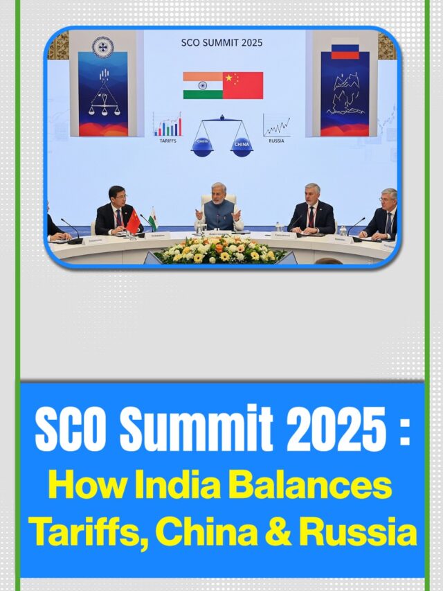 SCO Summit 2025: India’s Strategy to Balance China, Russia, and Trump’s Tariffs