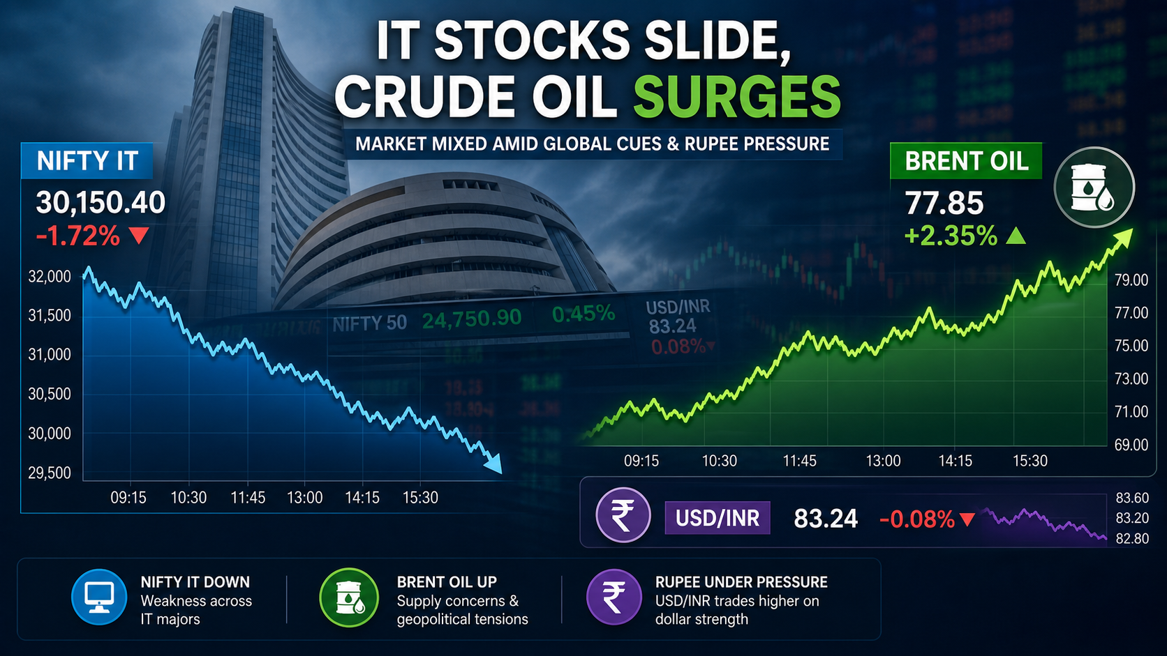 Nifty IT Down 28% YTD: US‑Iran Tension Stokes Oil Supply Risk
